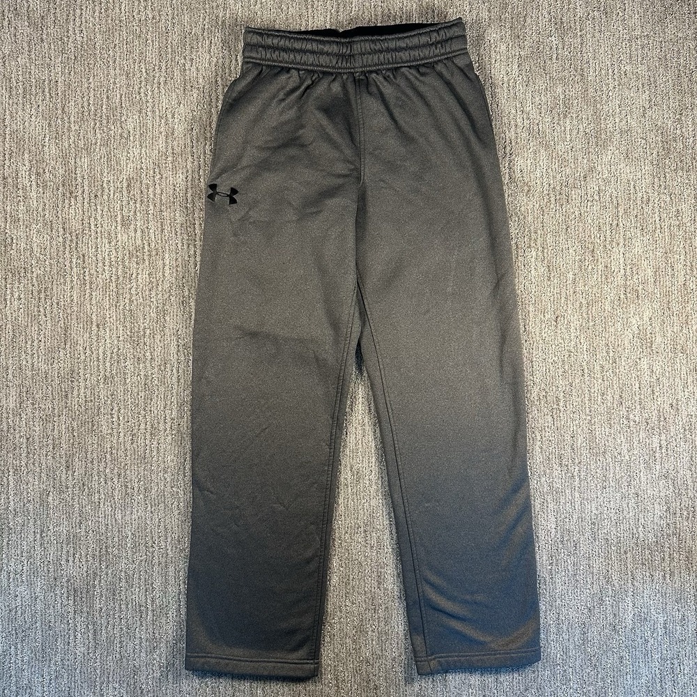 Under Armour ColdGear Storm Fleece Sweatpants Mens Medium Gray Straight Leg